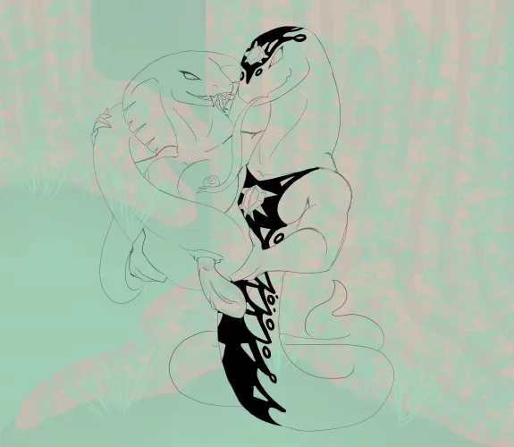 Request Sketch - Pythor and Aspheera