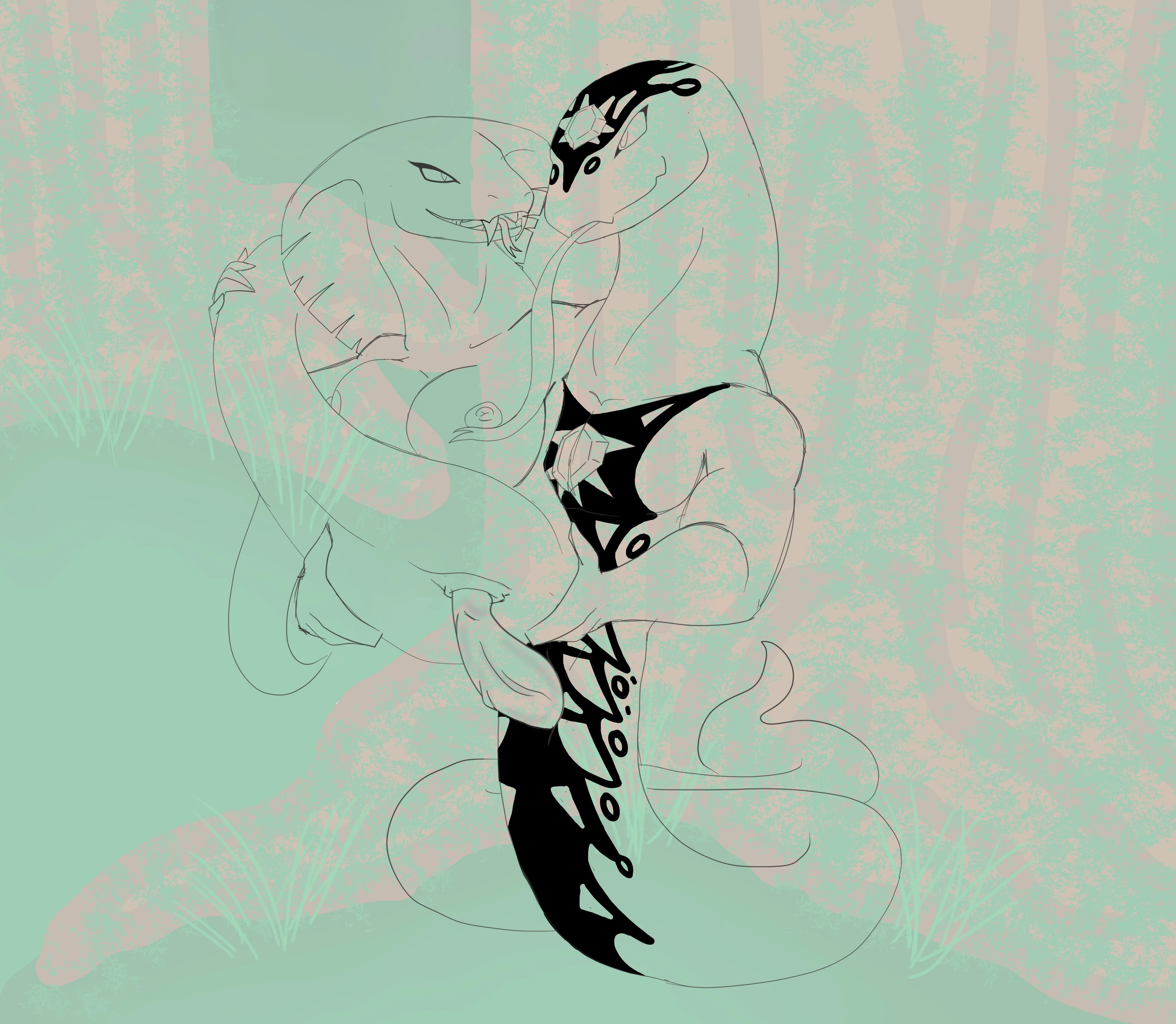 Request Sketch - Pythor and Aspheera