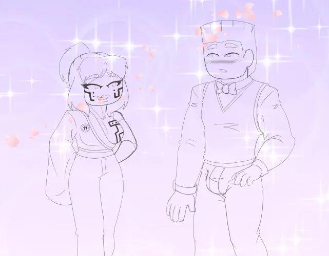 Request sketch - Zane and Pixal