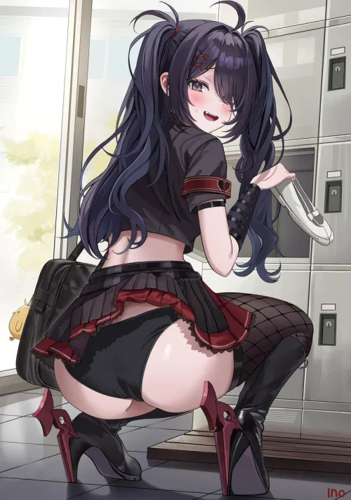 Schoolgirl Z11 Dropping Low [Azur Lane]