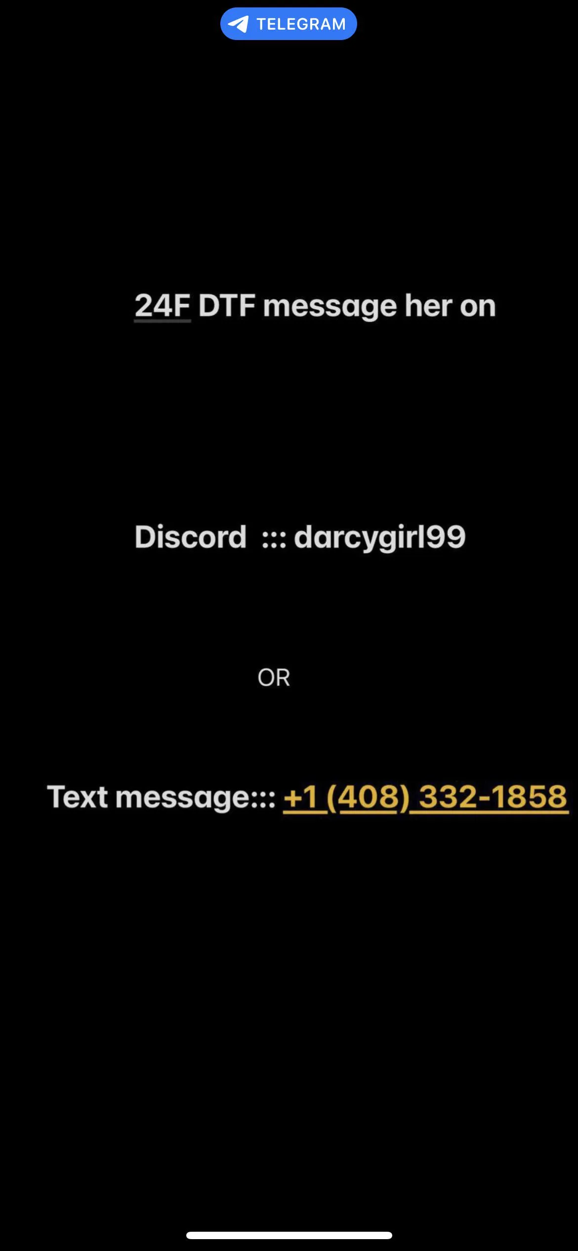 She’s DTF message her