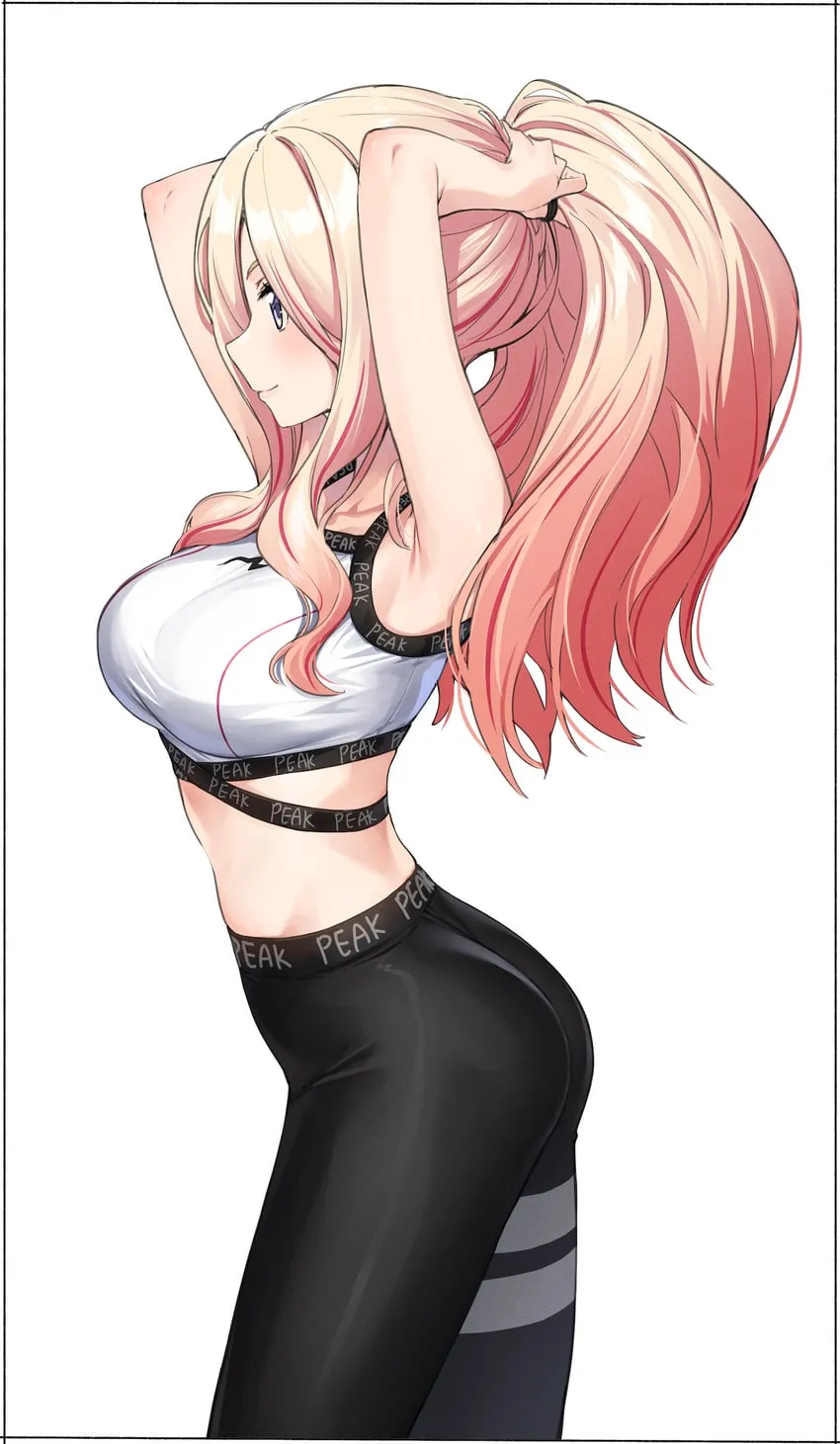 Sporty Sena Tying Her Hair Up [Idolmaster]