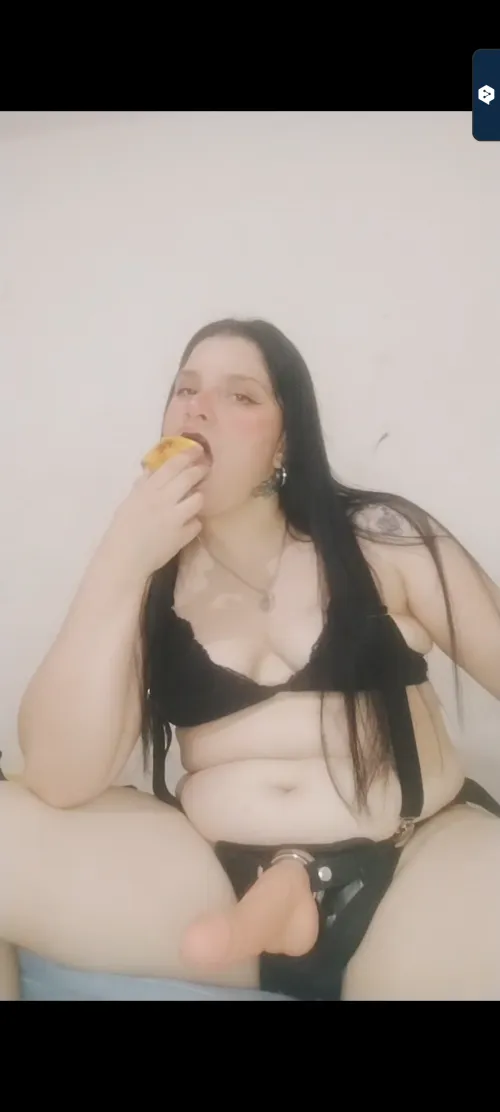 Start sucking it until I finish eating my fruit then I'll put it in your ass Ha ha ha