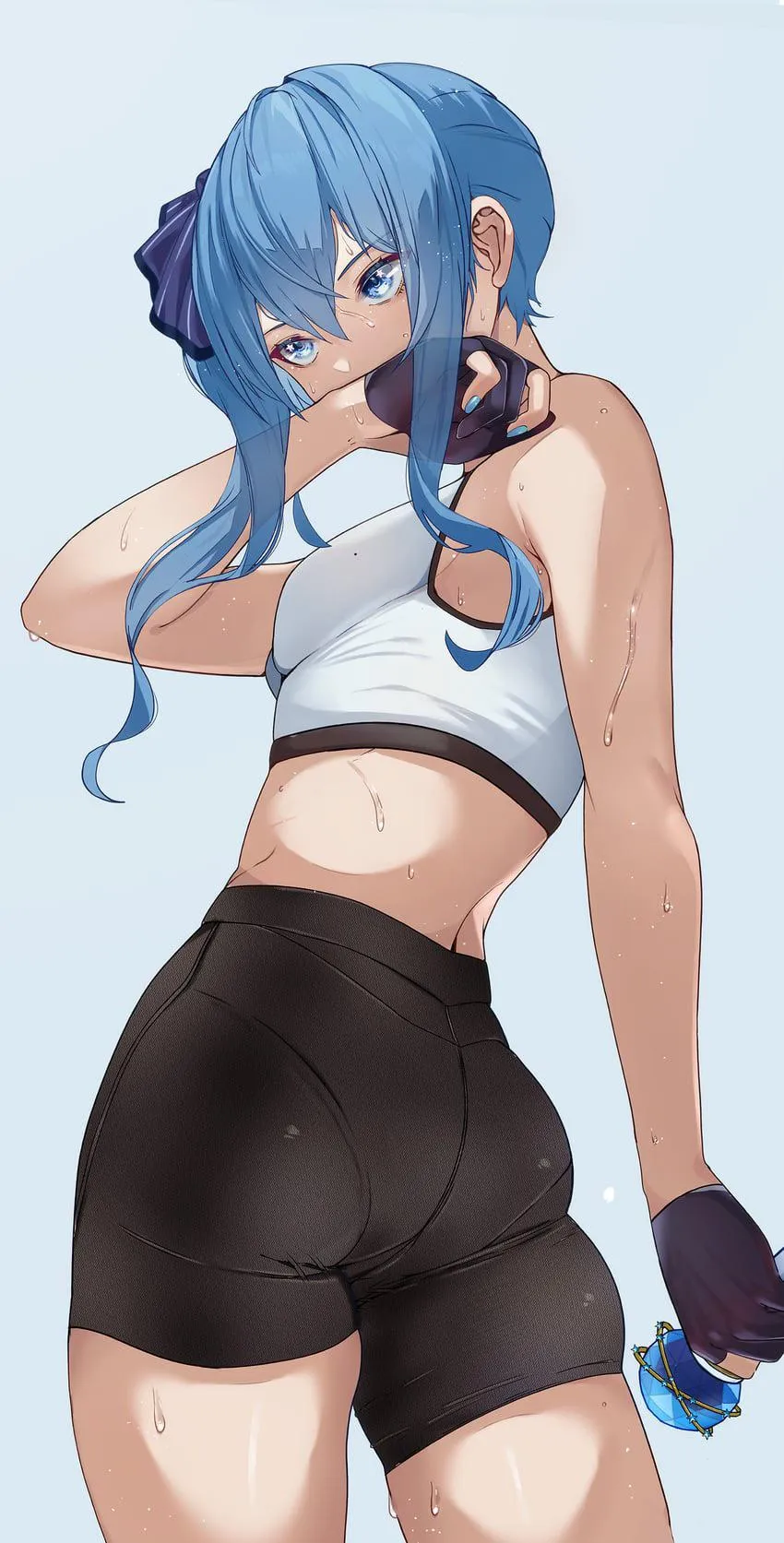 Sweaty Suisei in Spats [Hololive]