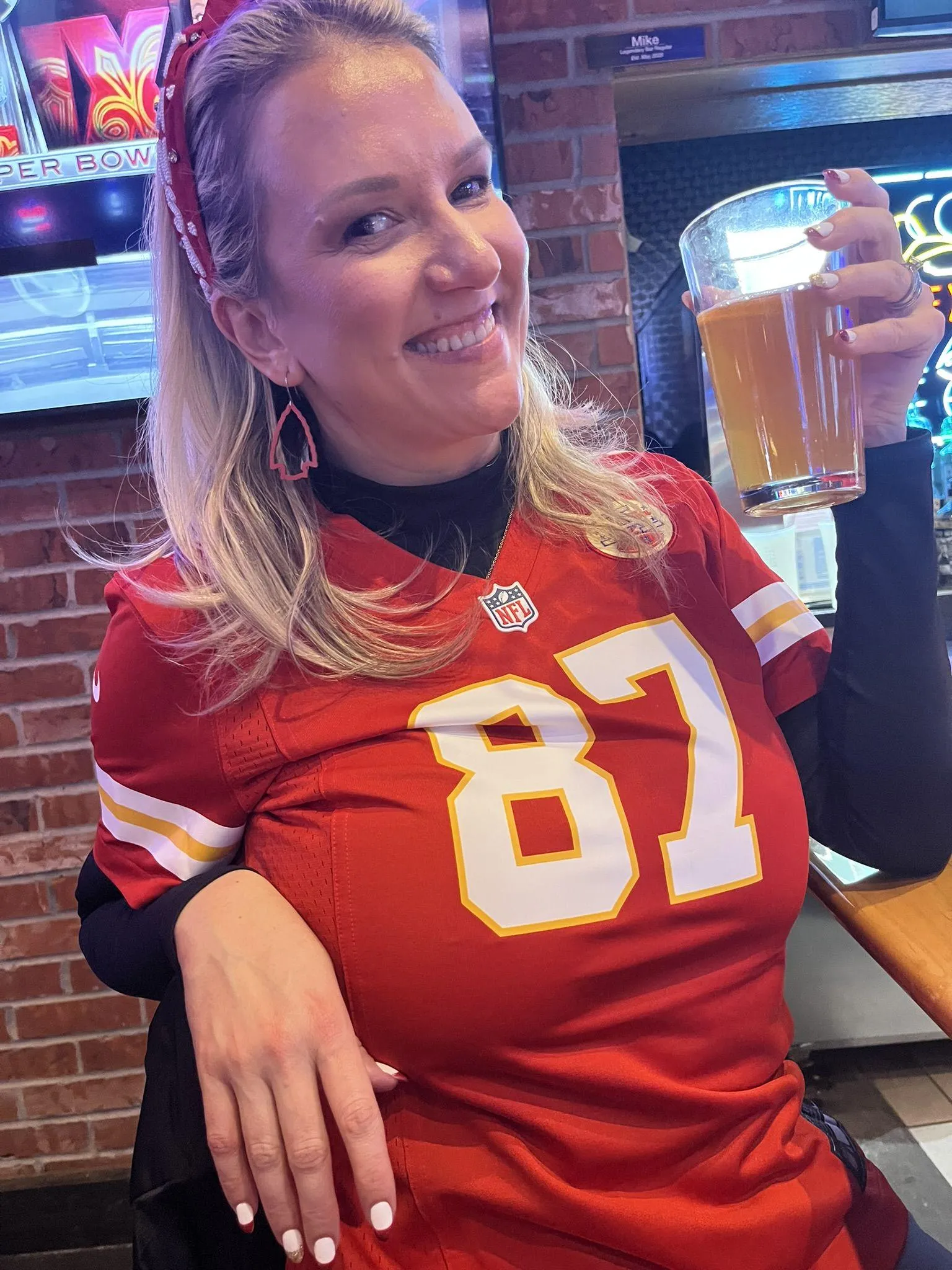 The Chiefs lost but my tits are so big in this jersey that everyone wins