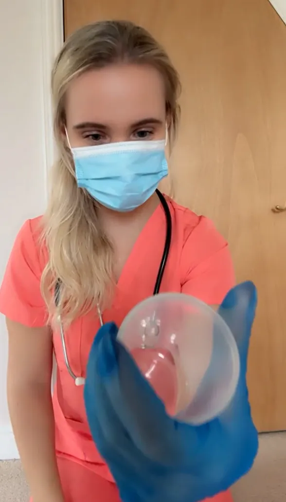 This pretty nurse wants to cure your horniness