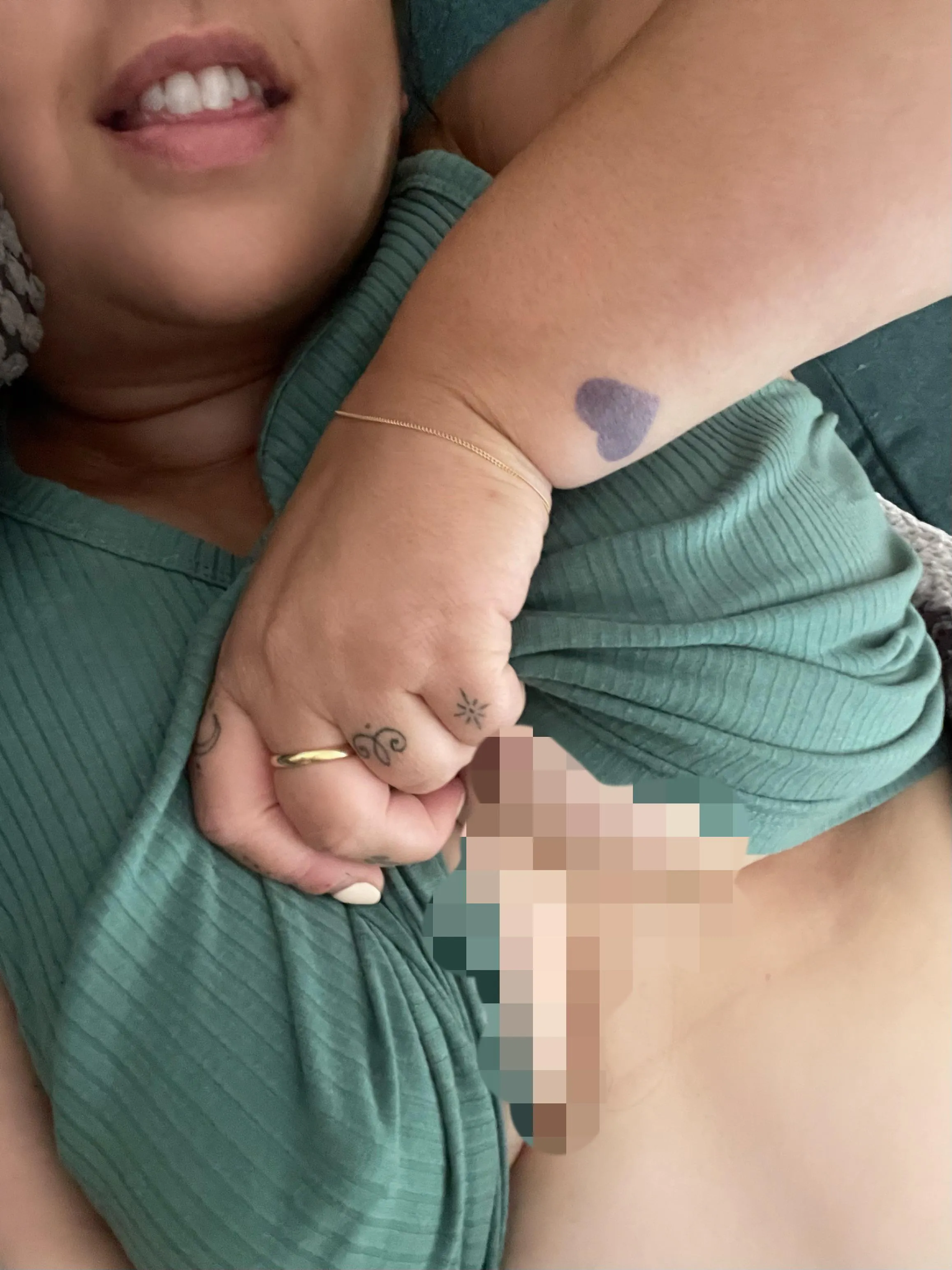 Underboob sweat on this rancid summer day.