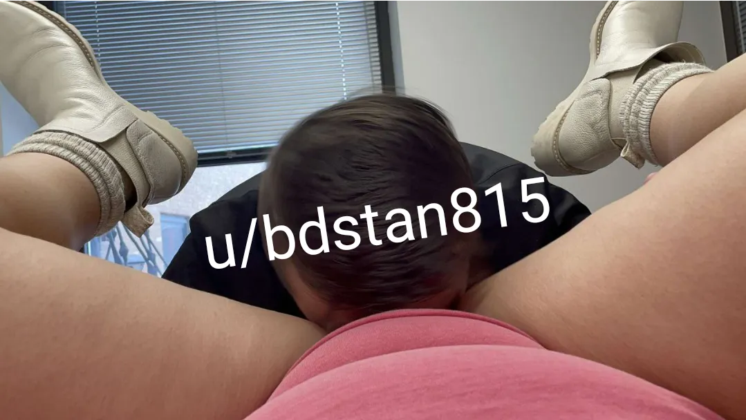 When your fwb comes to your office with you to work, you put her on the conference room table, eat her out and fuck her 