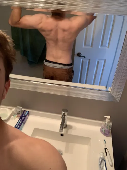 167ish In this photo. This was before my bulk. Hoping for a wider frame after cutting with similar definition.