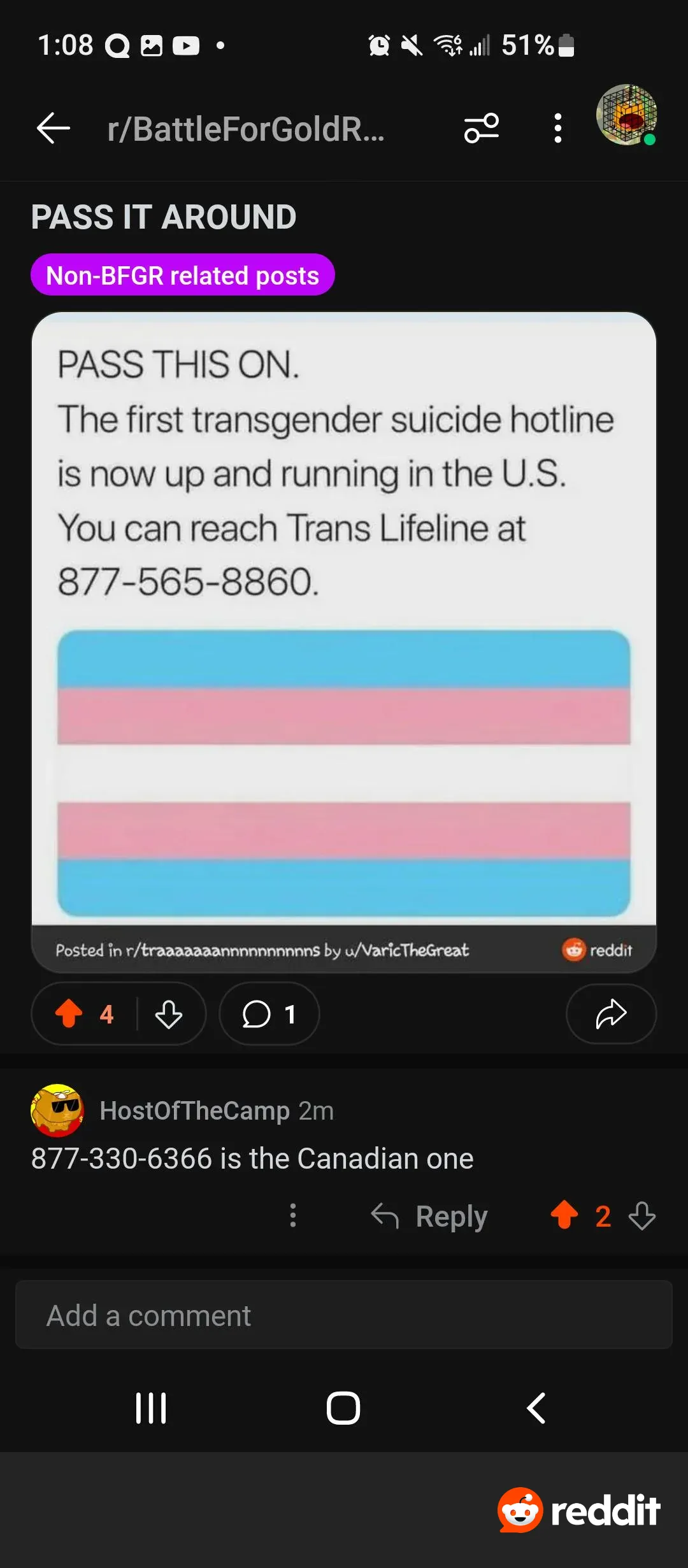 Hotline for anyone of you struggling