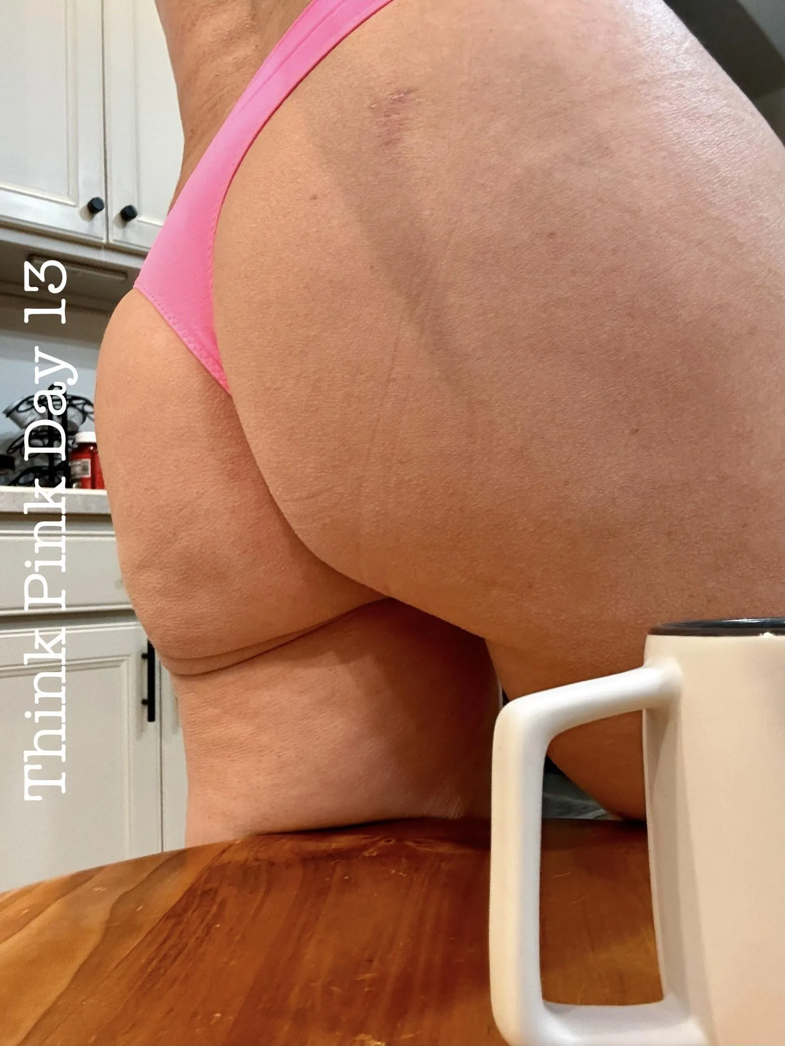 Join me at the coffee bar to celebrate Thong Thursday? 🩷☕️🩷