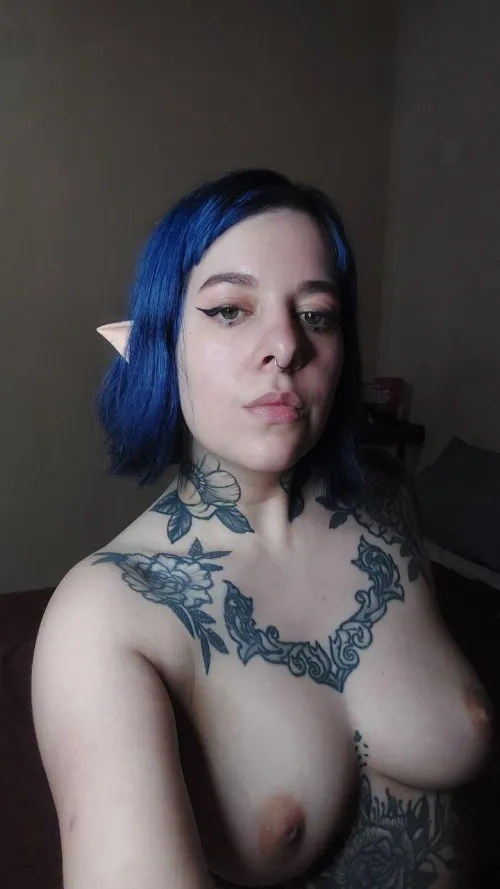 Looking serious but feeling horny