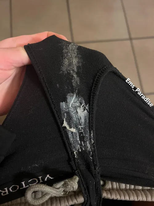 Ovulation panties in a black thong never disappoints;)