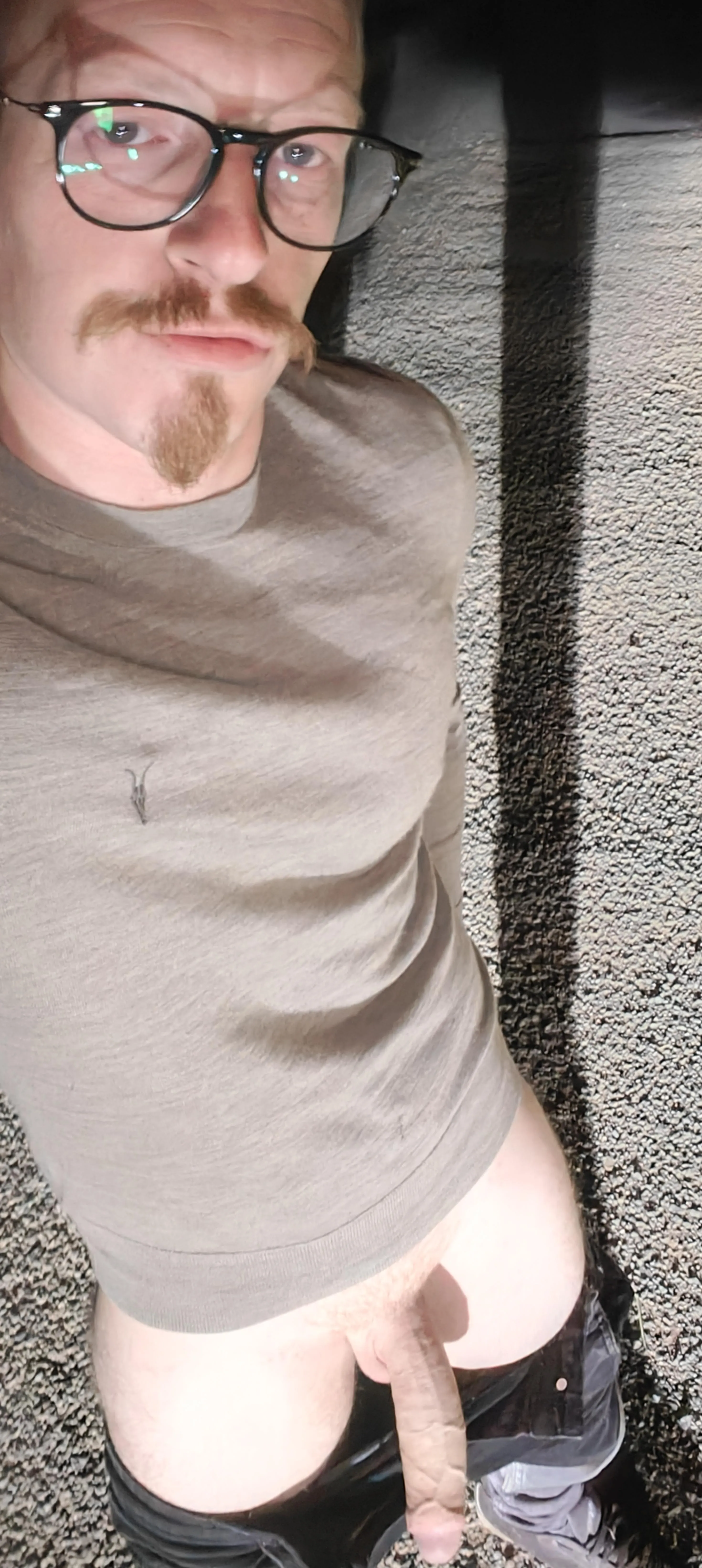 Suck me sloppy so you can fuck my cock right here in public. Would stop if we got caught?