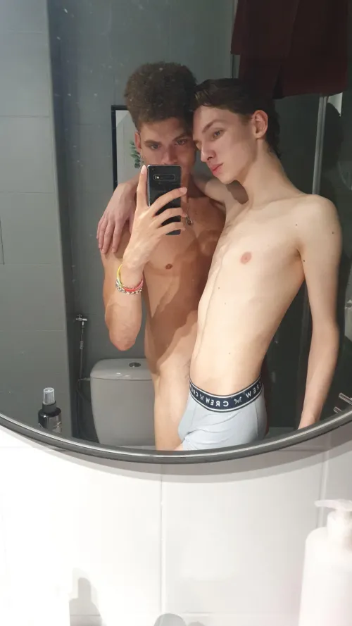 Two skinny twink dudes