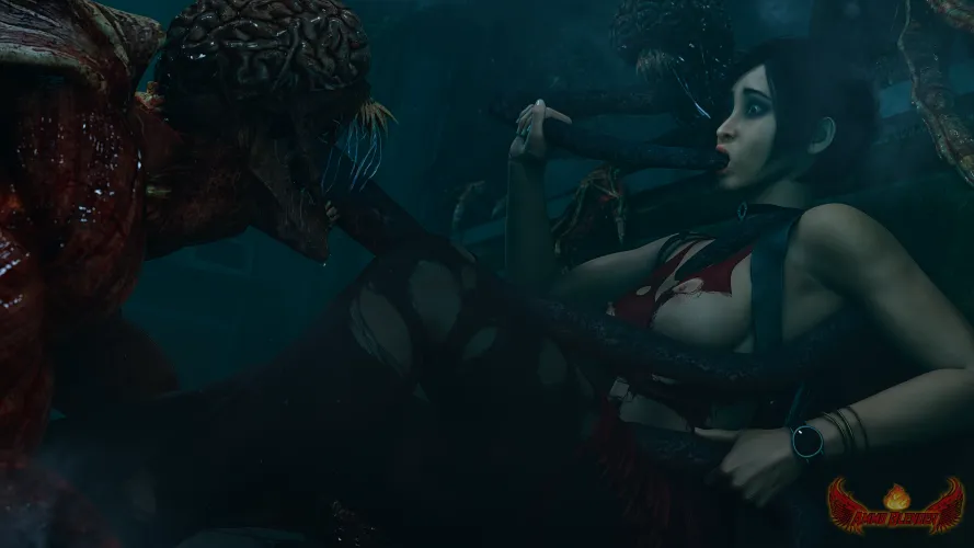 Ada encounters Lickers (Ammo) [Resident Evil]