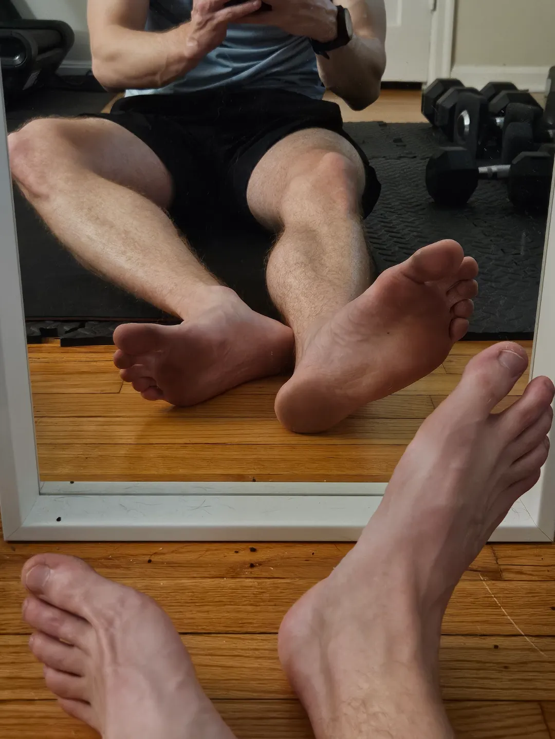 Dirty post workout feets
