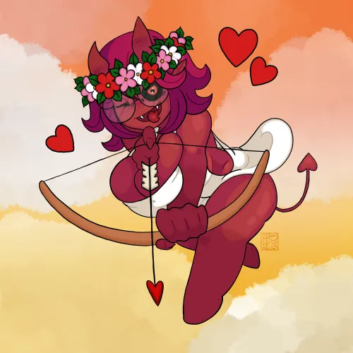 Happy Valentine's Day 2025 [Irena Succubus OC] (Owlyn)