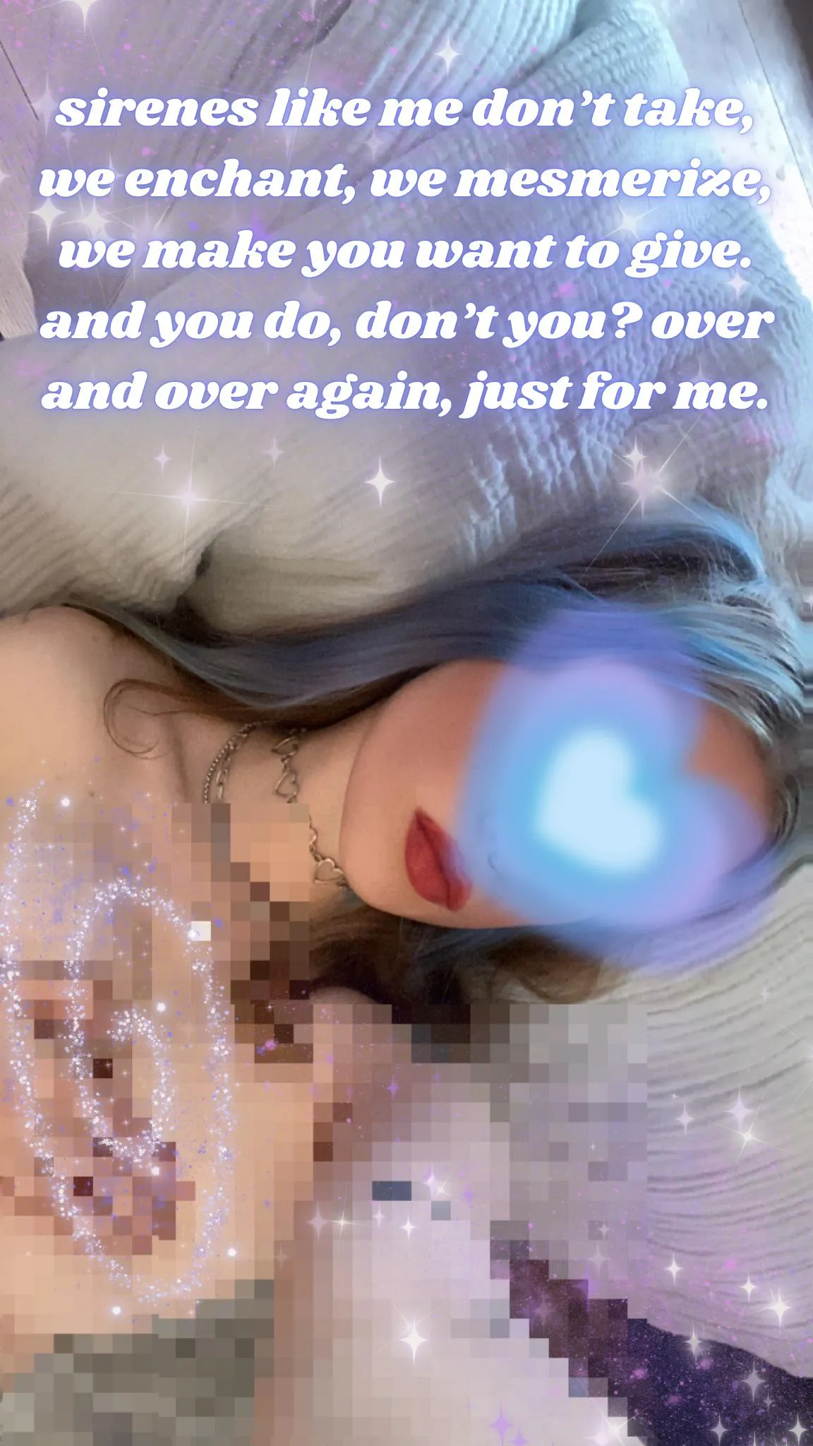i am a twisted fairy siren goddess, and you? you’re already under my spell. helpless, weak, aching to please. so go ahead - give in, give everything.