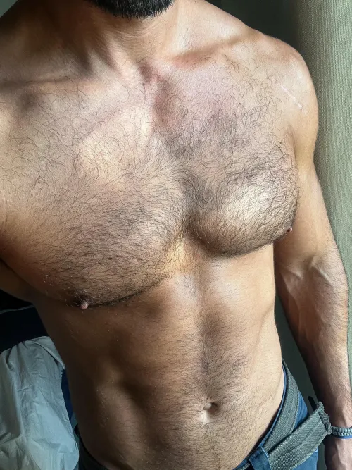 I'm growing out my chest hair, it makes me hot