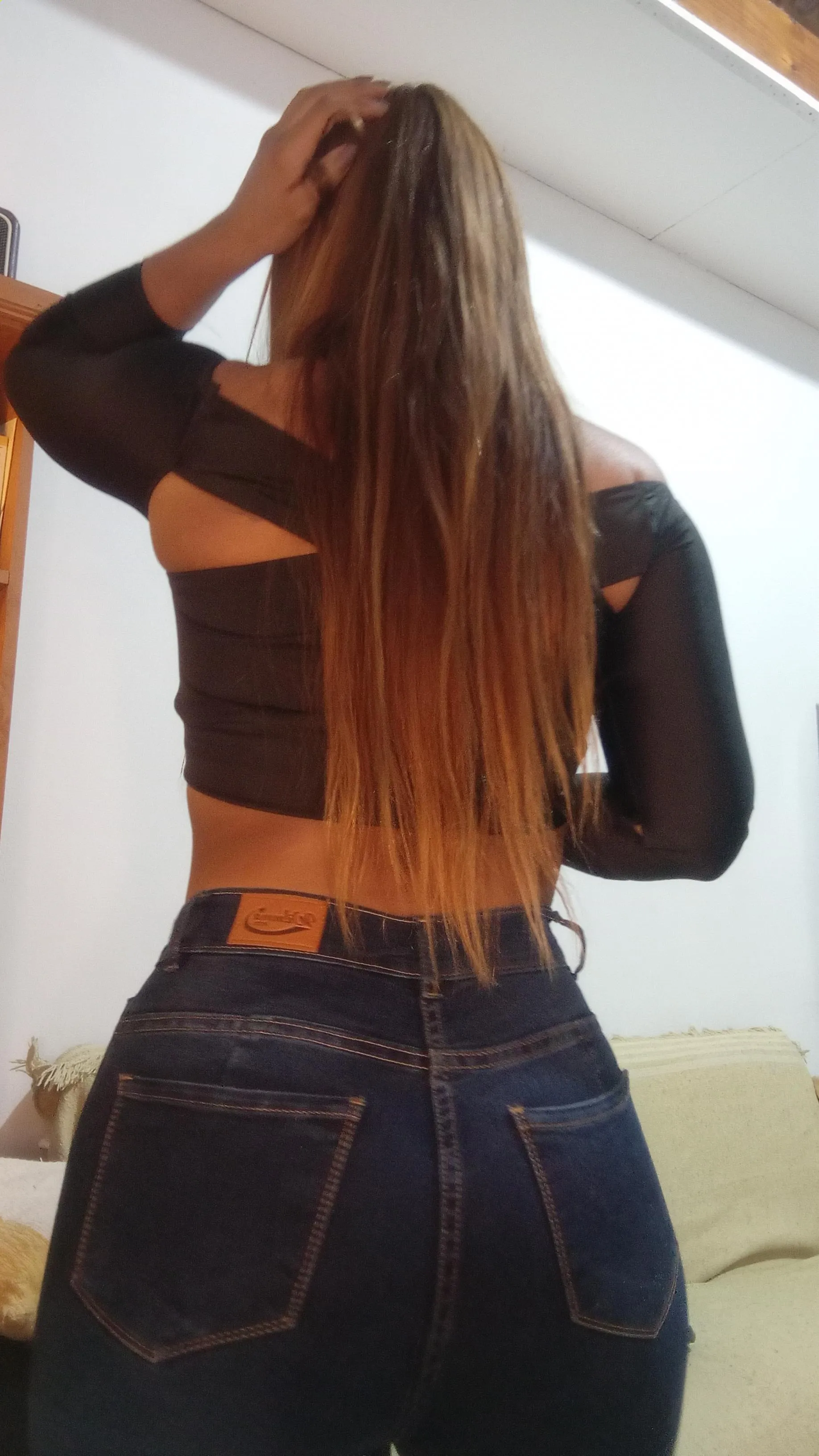 It's really exactly my butt in tight jeans.