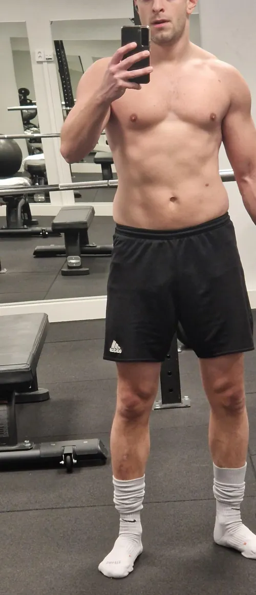 I've worked out. Now time to get me clean...