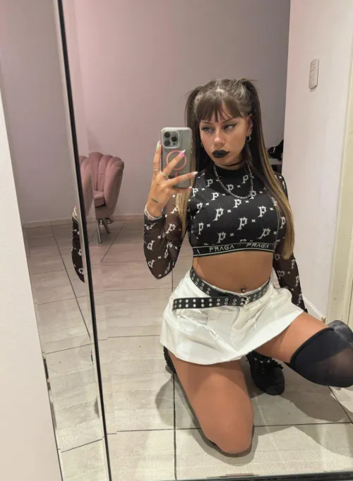 On my knees waiting for you to take your pants off