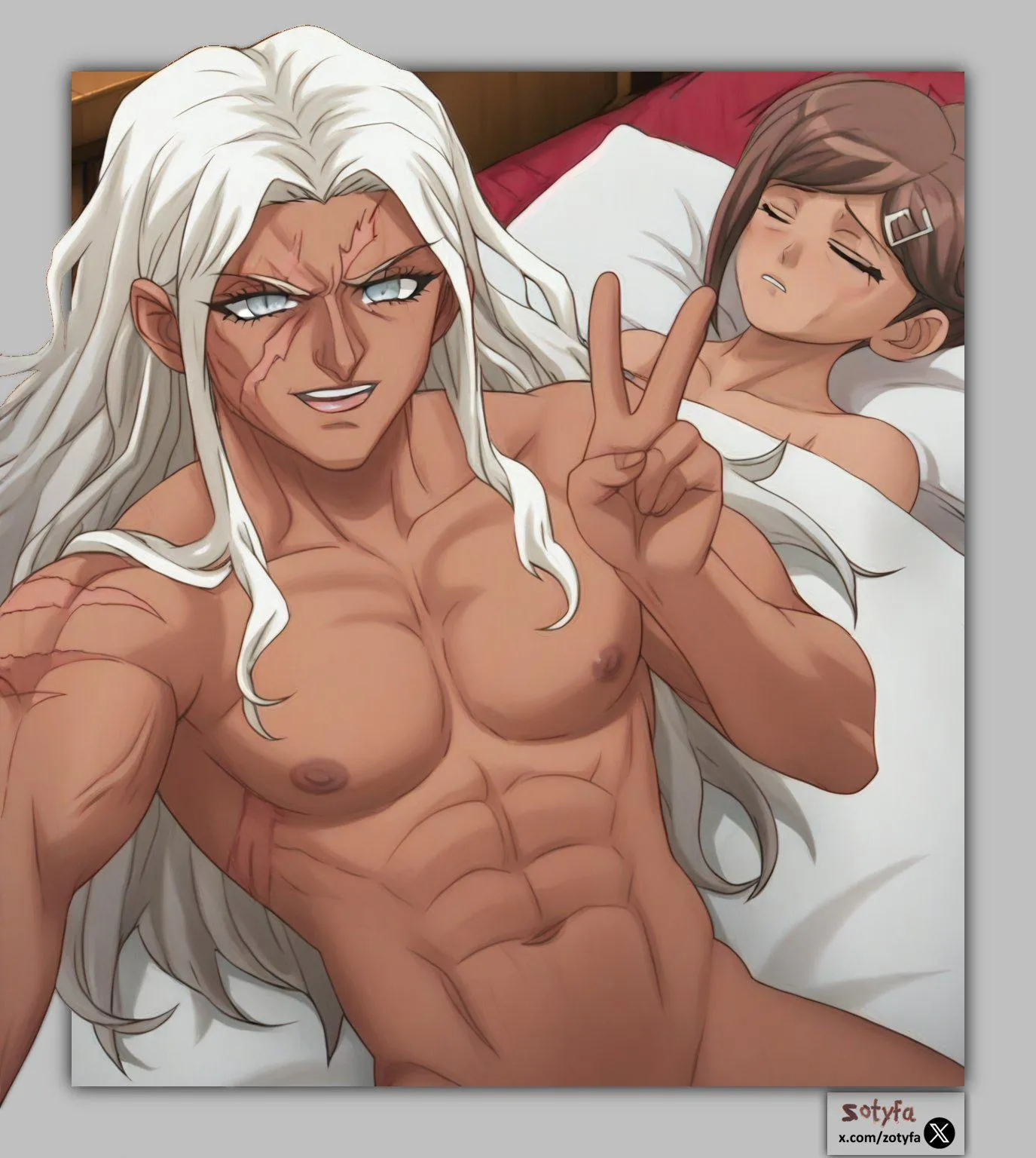 Sakura takes a selfie after banging Aoi (zotyfa)