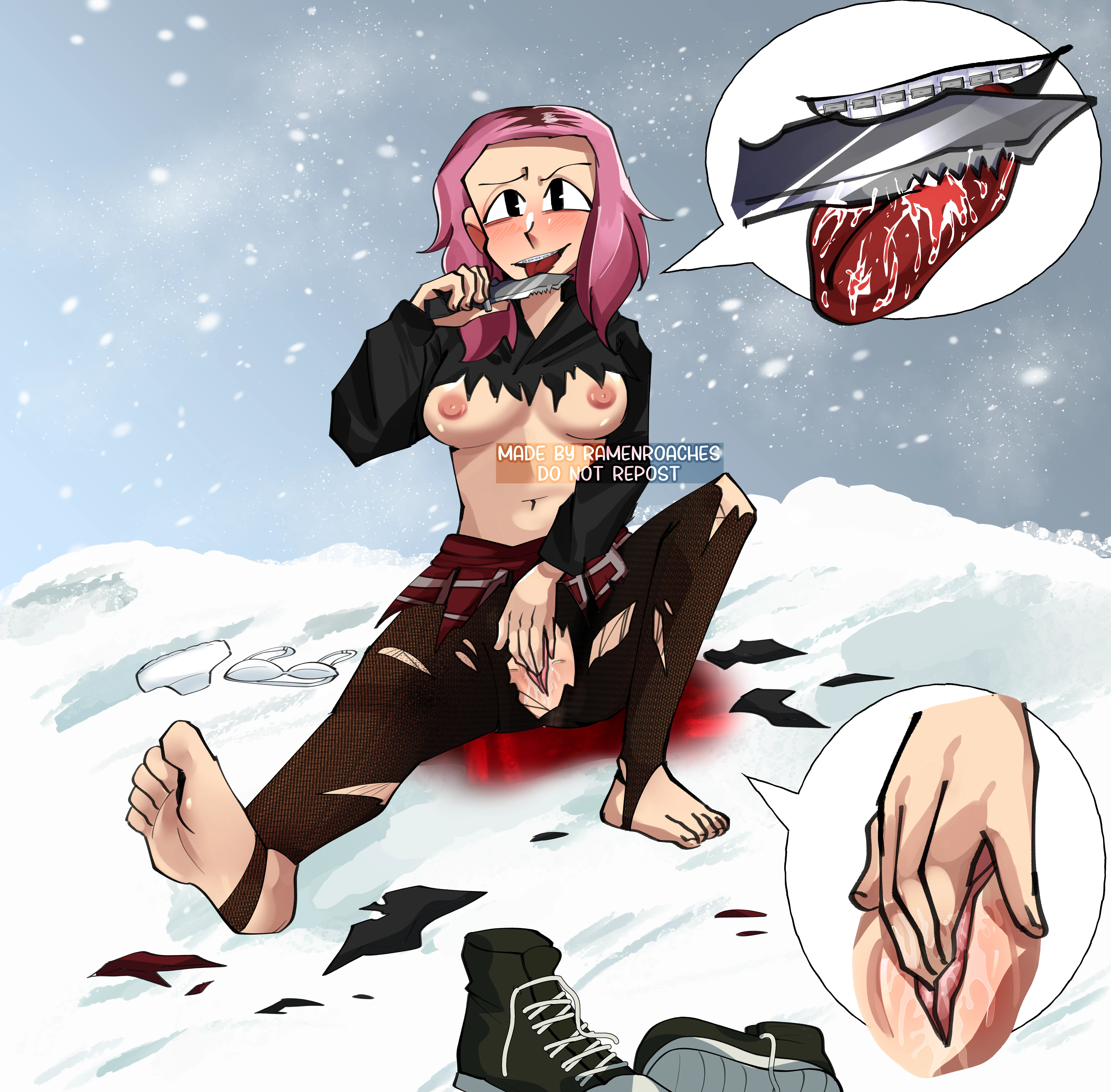 Susie in the snow (Commission by me)