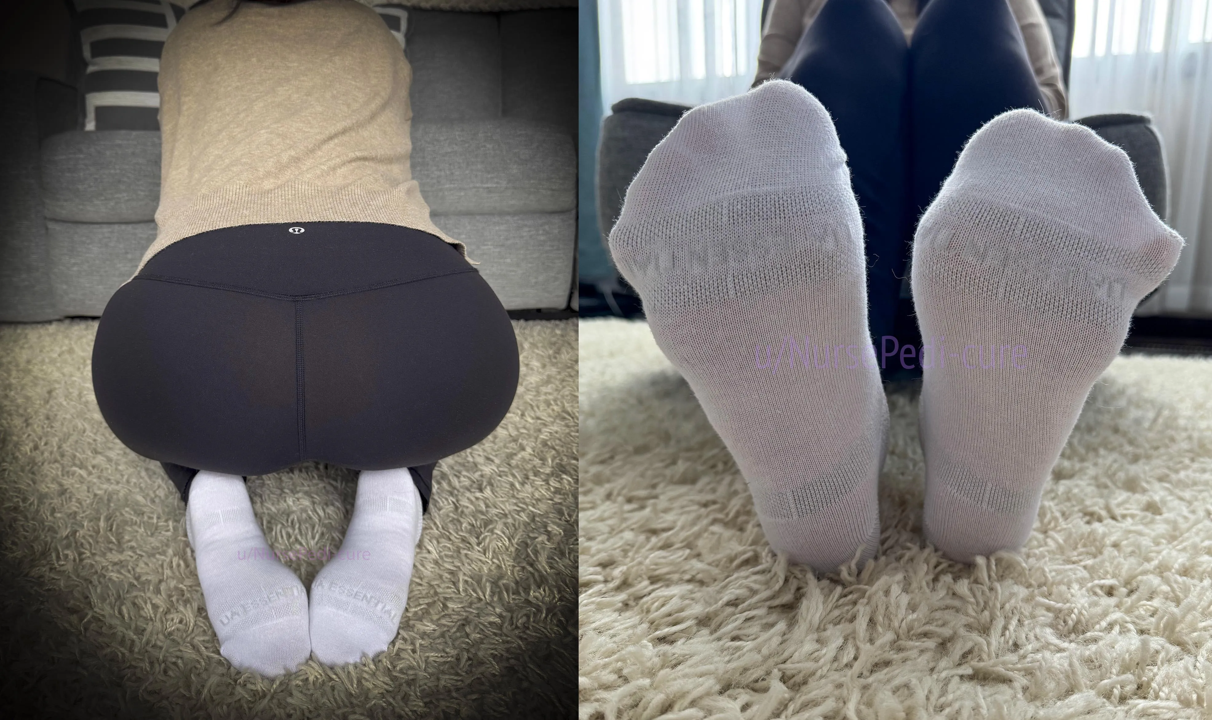 Thick booty Thursday has arrived! Love how my toes peek through these UA socks!