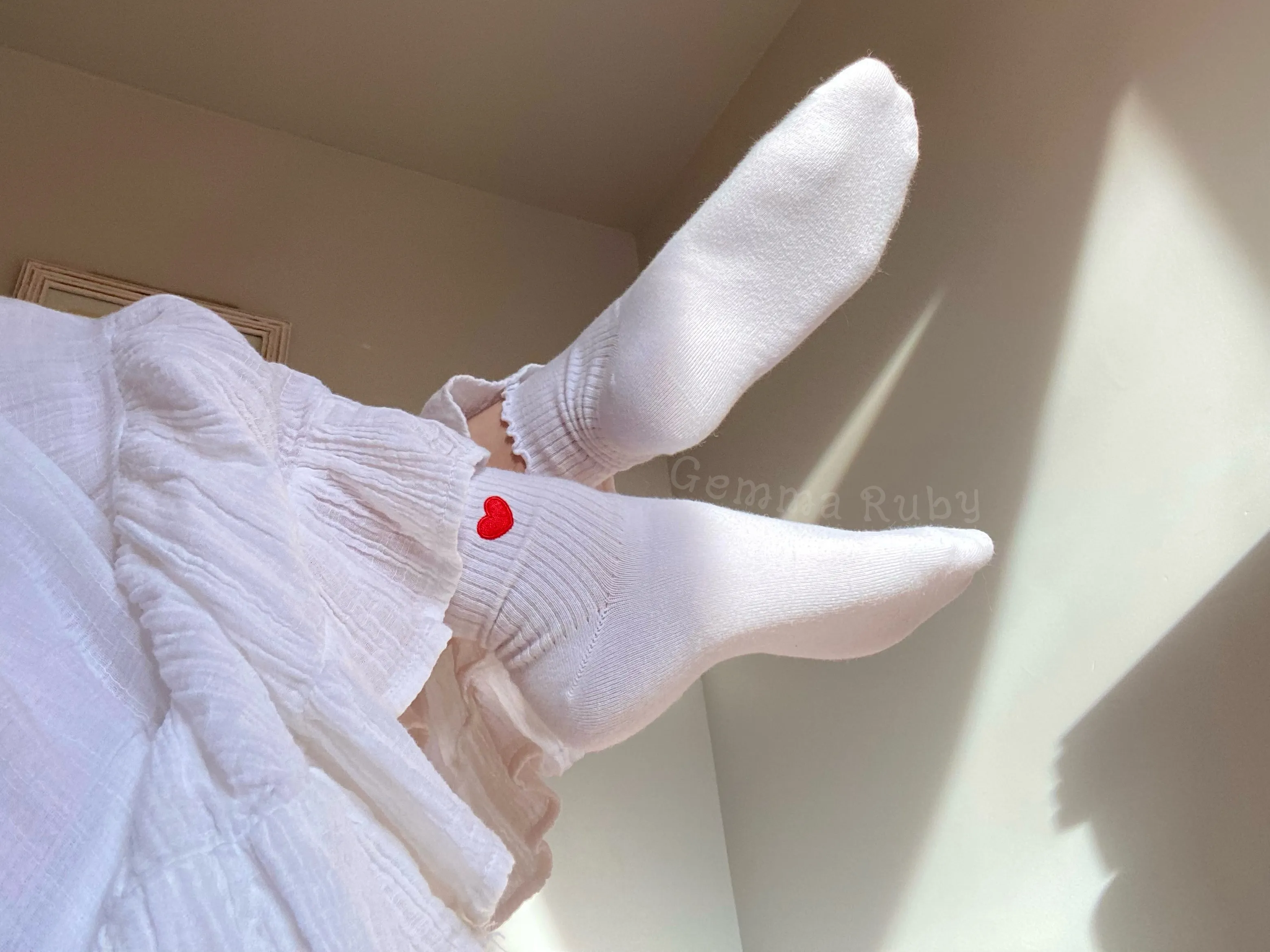 what do you think of my new socks? 🥰❤️