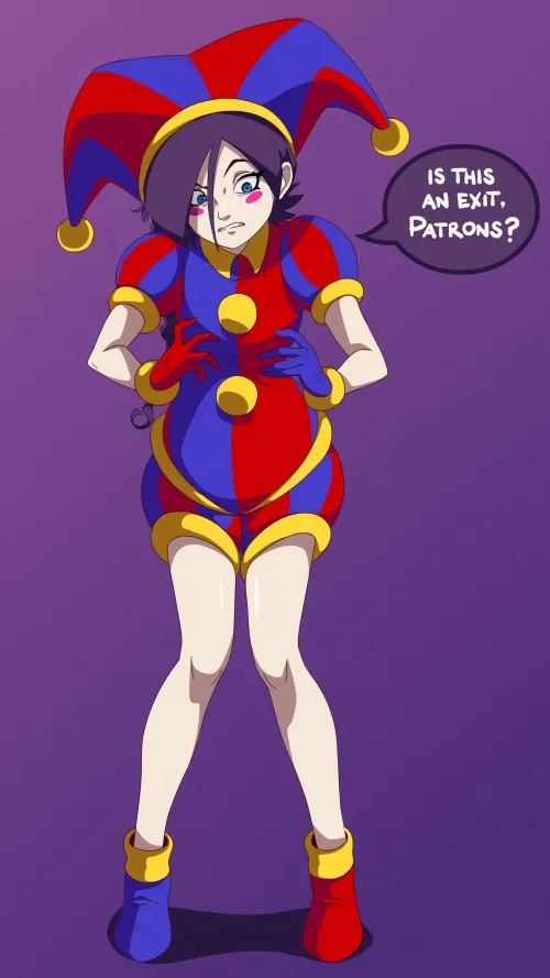 ZonePomni-Tan🤡 ~ Last year's Patreon pic