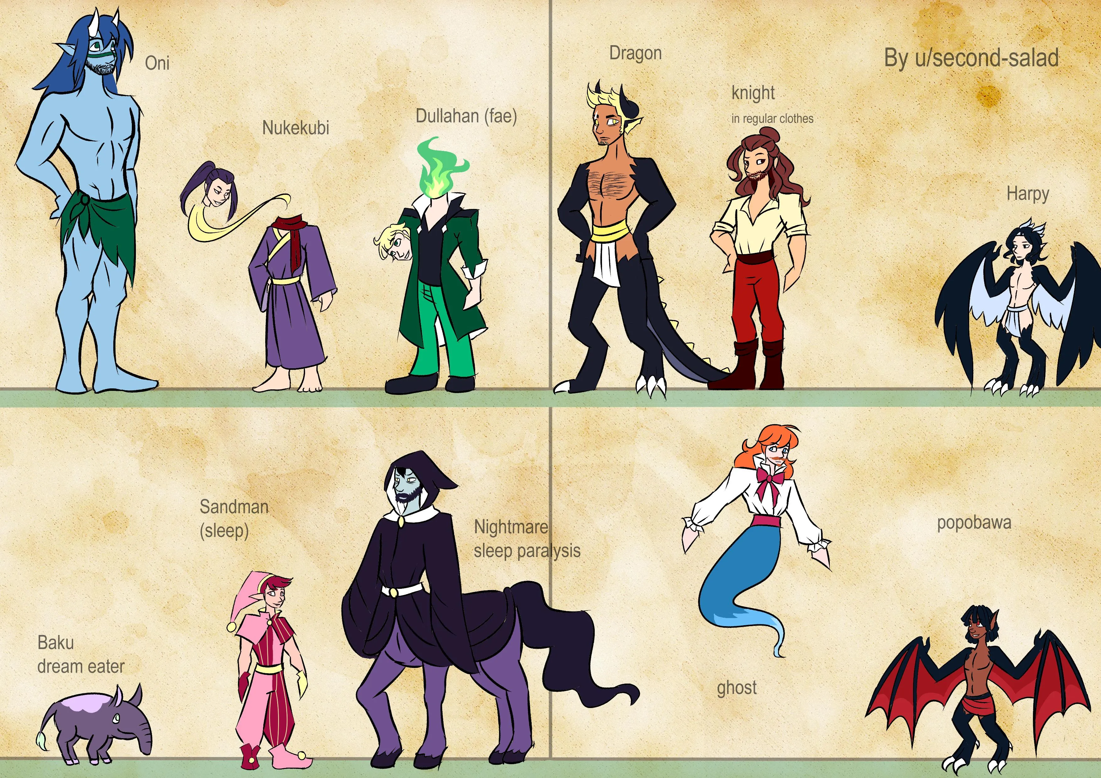 A Dullahan and his friends by : u/second-salad