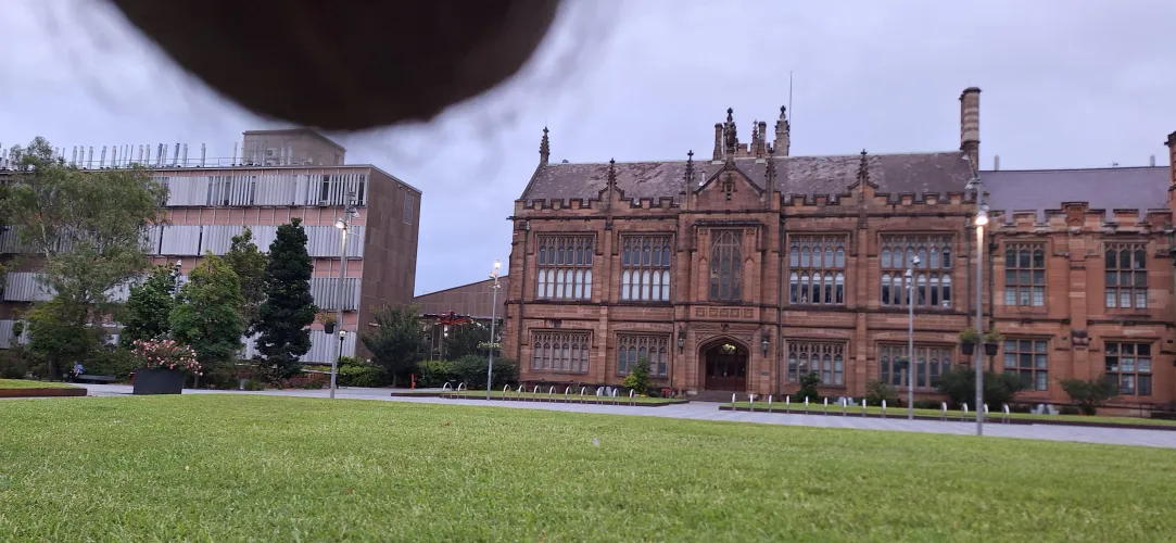 Campus security were remarkably good-humoured! 