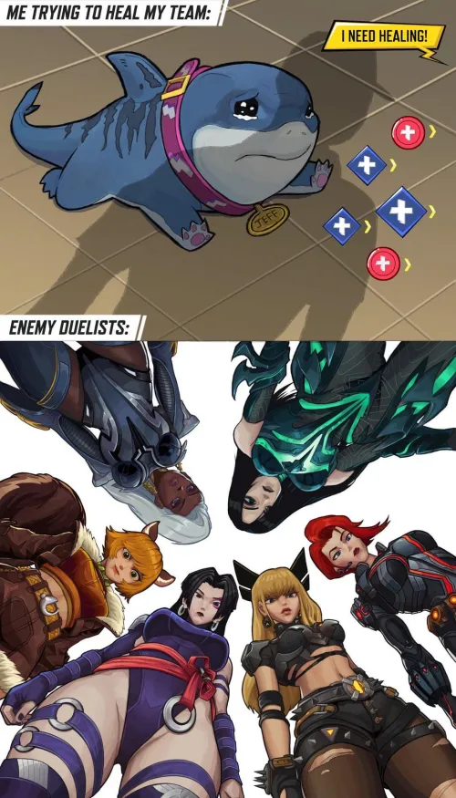 I love to top the enemy supports