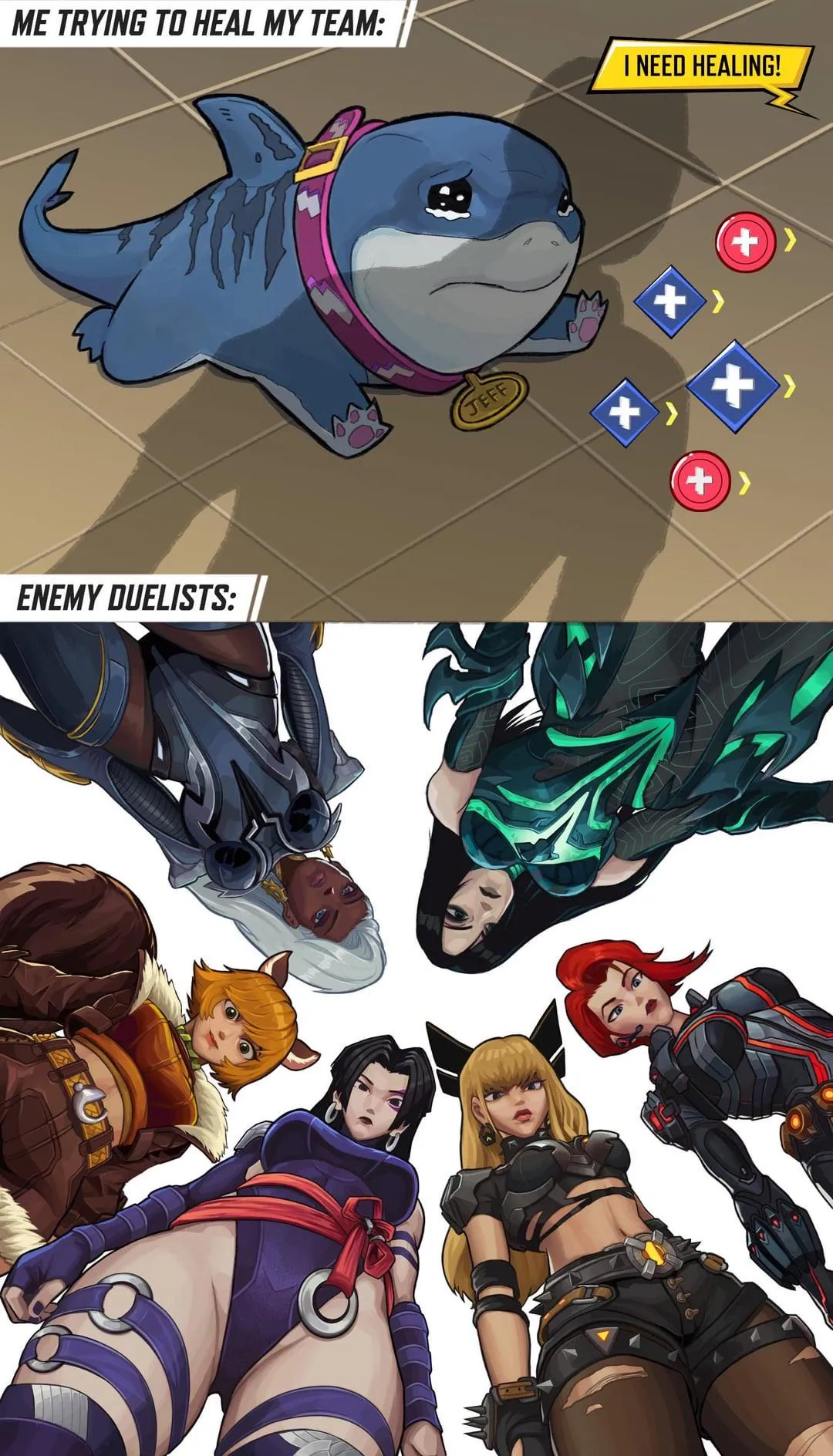 I love to top the enemy supports