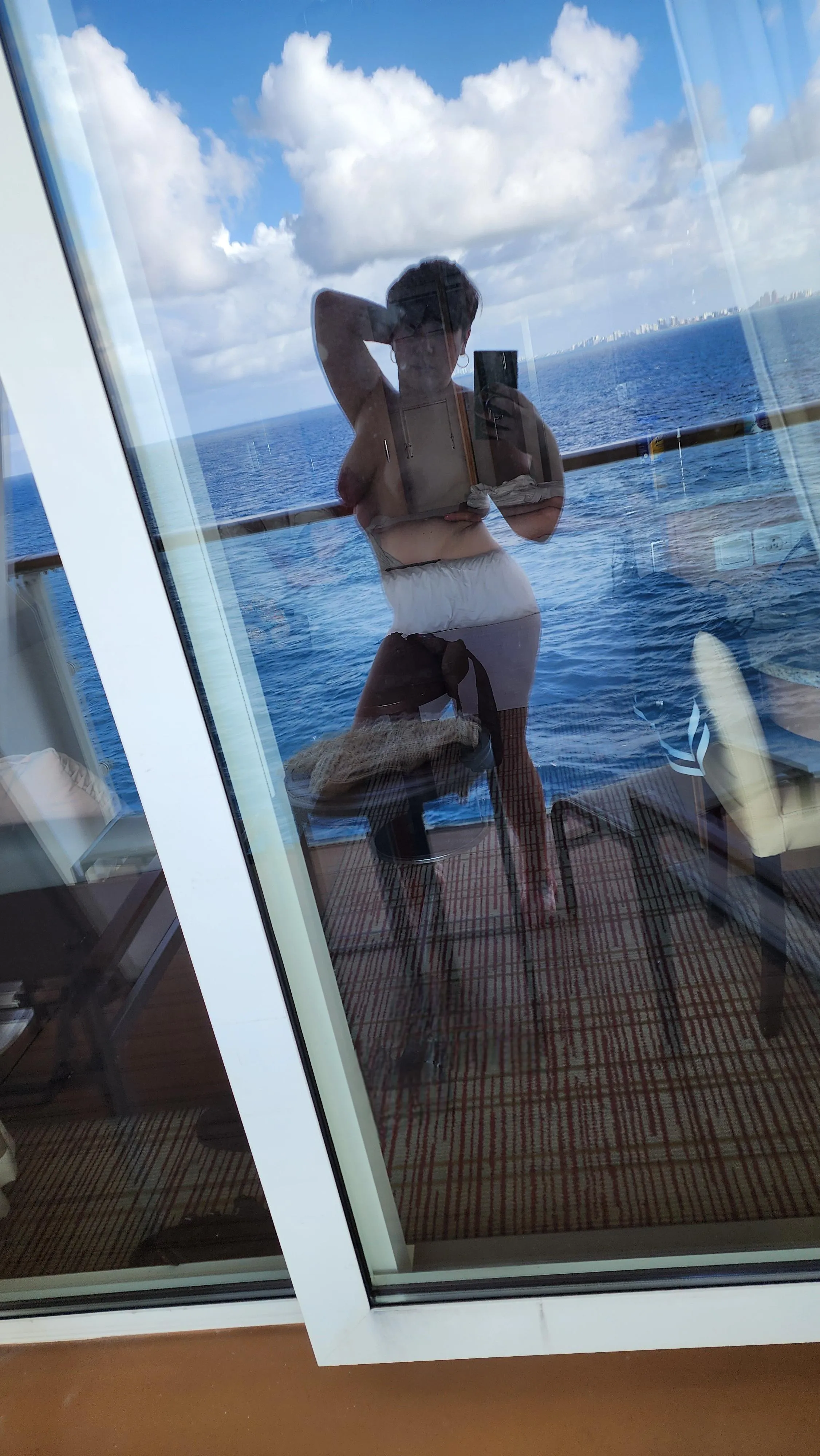 I never wear clothes on my balcony