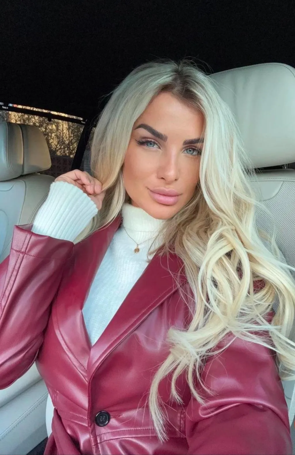 Leather jacket for the winter