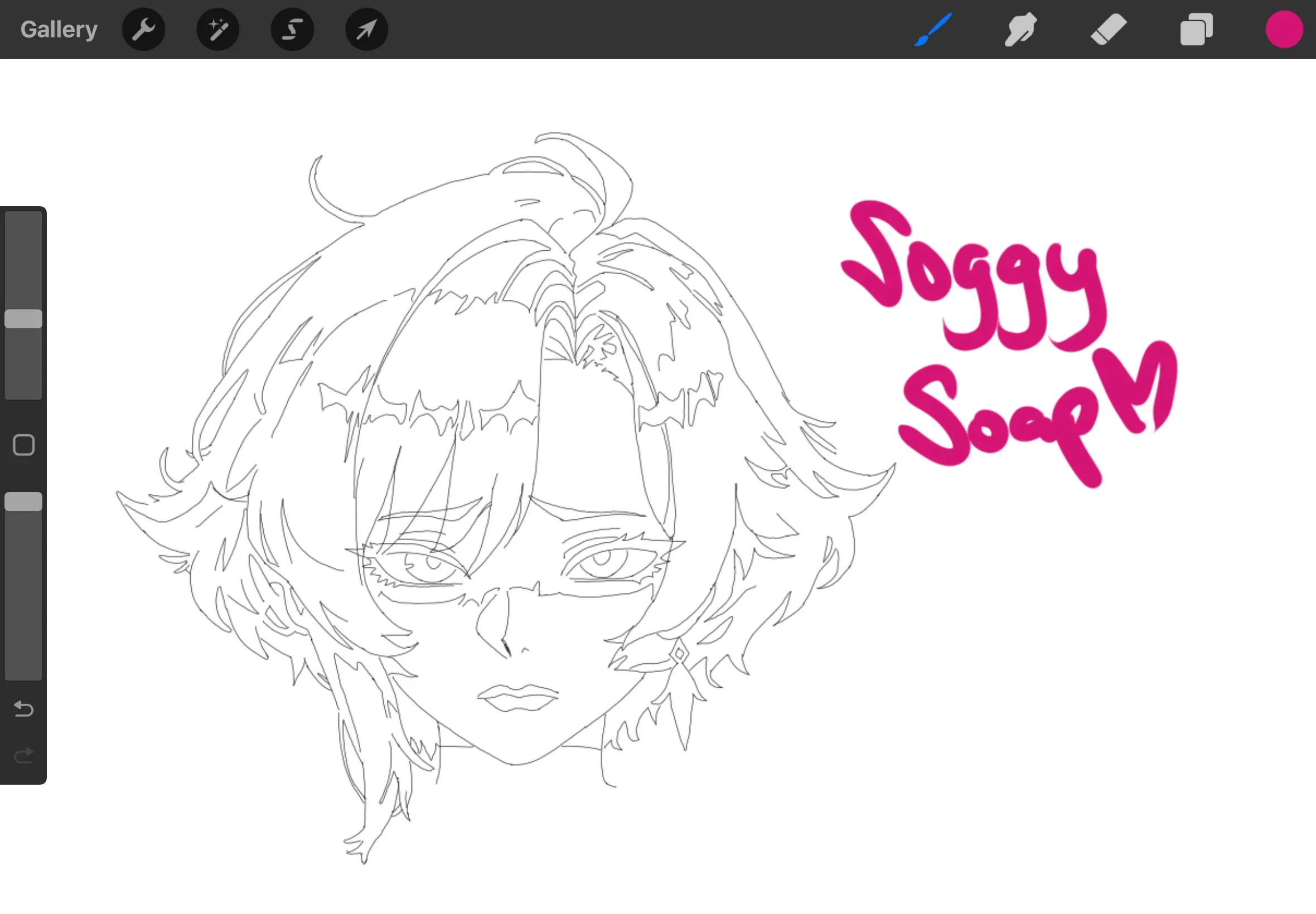 Luna snow wip (Taking notes from JJK animators and am now blocking my shadows to plan out)