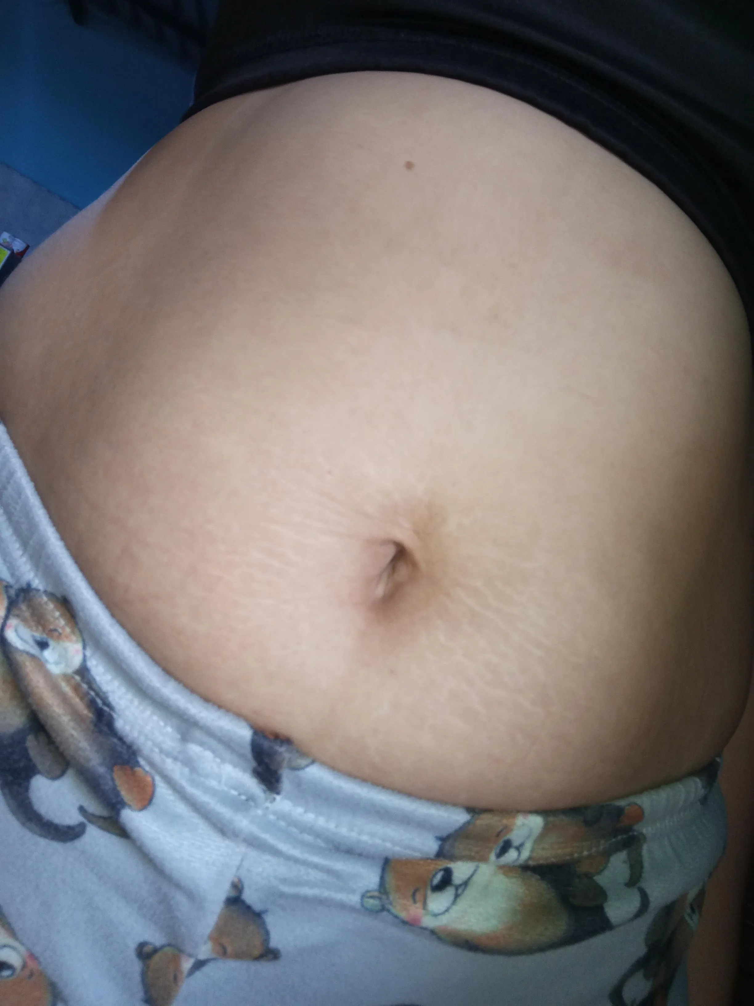 My diamond-shaped navel