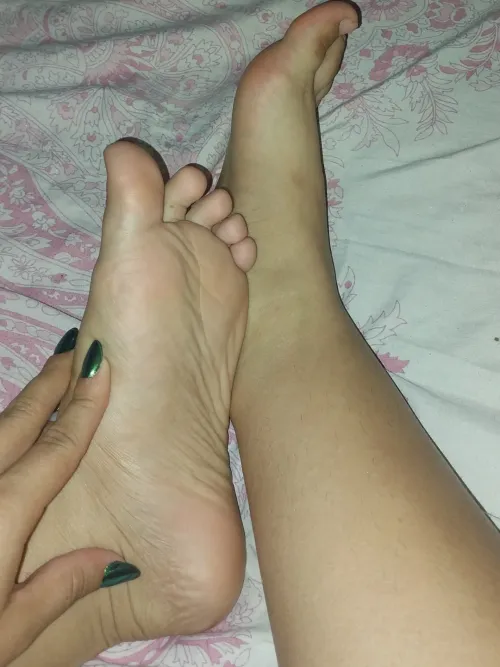 My feet are ready for your hot mouth