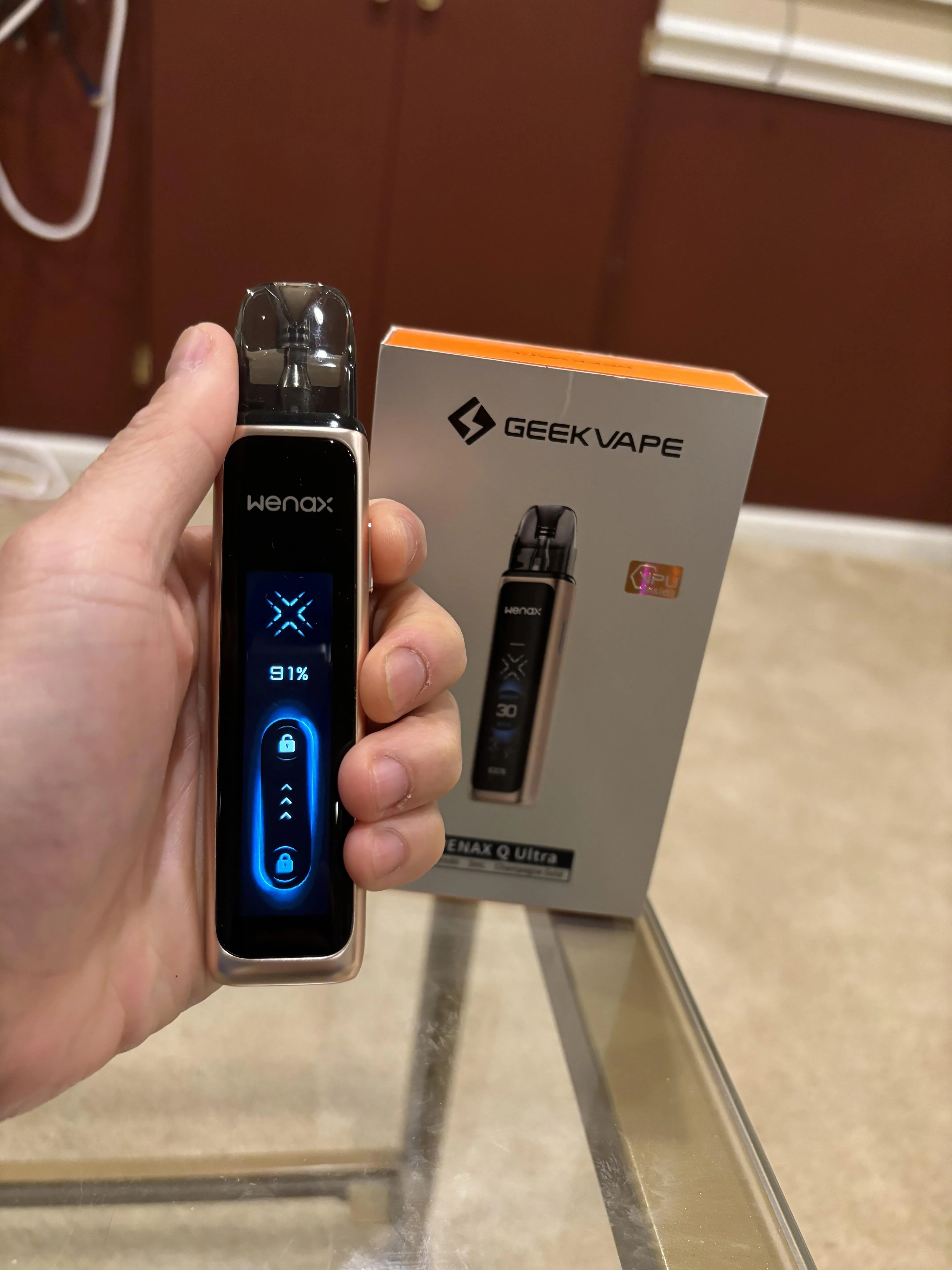 My first smart vape! Geek Vape Wenax Q Ultra. Love it so much.