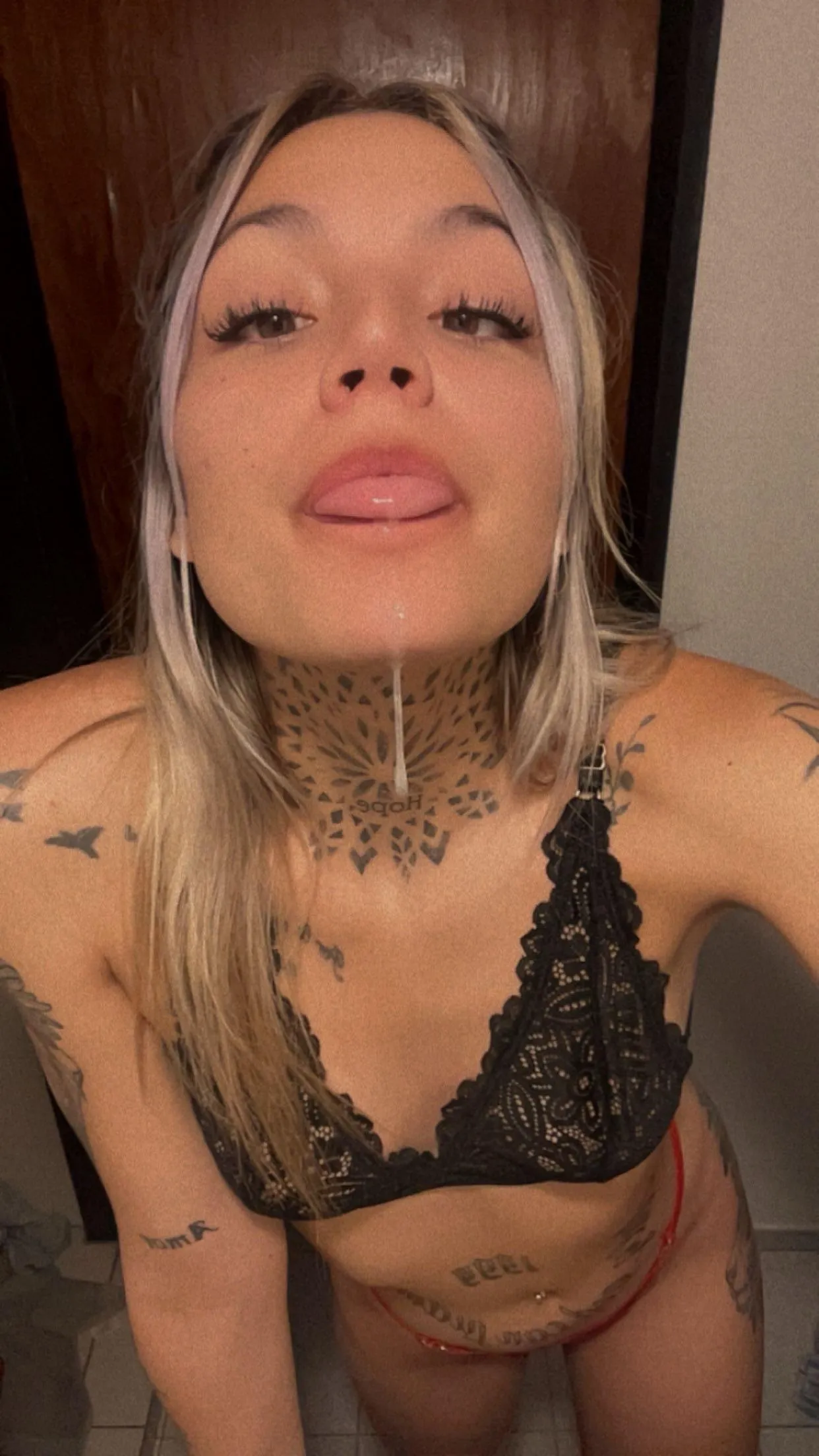 open your mouth and swallow my saliva