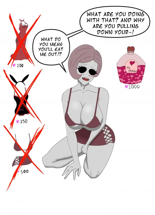 Rosie still isn’t eager. Probably needs a little help