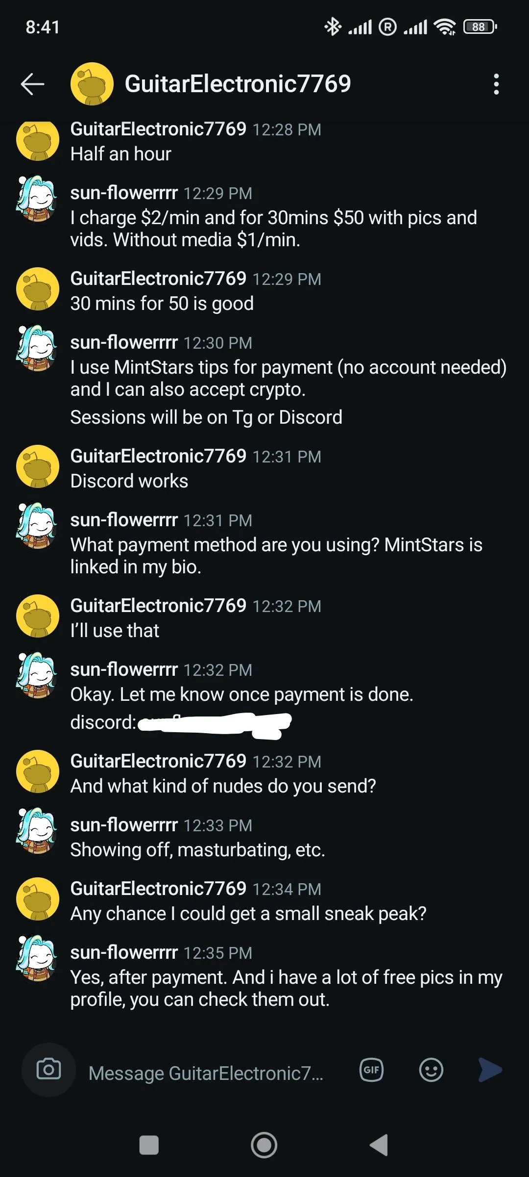 u/GuitarElectronic7769 ghosted at time of payment because he couldn't get a sneak peak