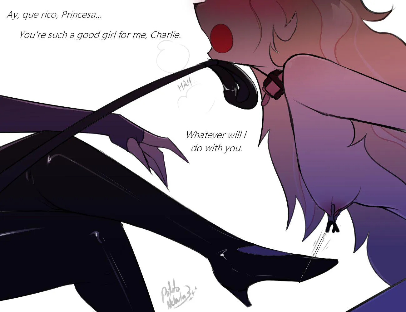 Vaggie treating Charlie/Rp request/