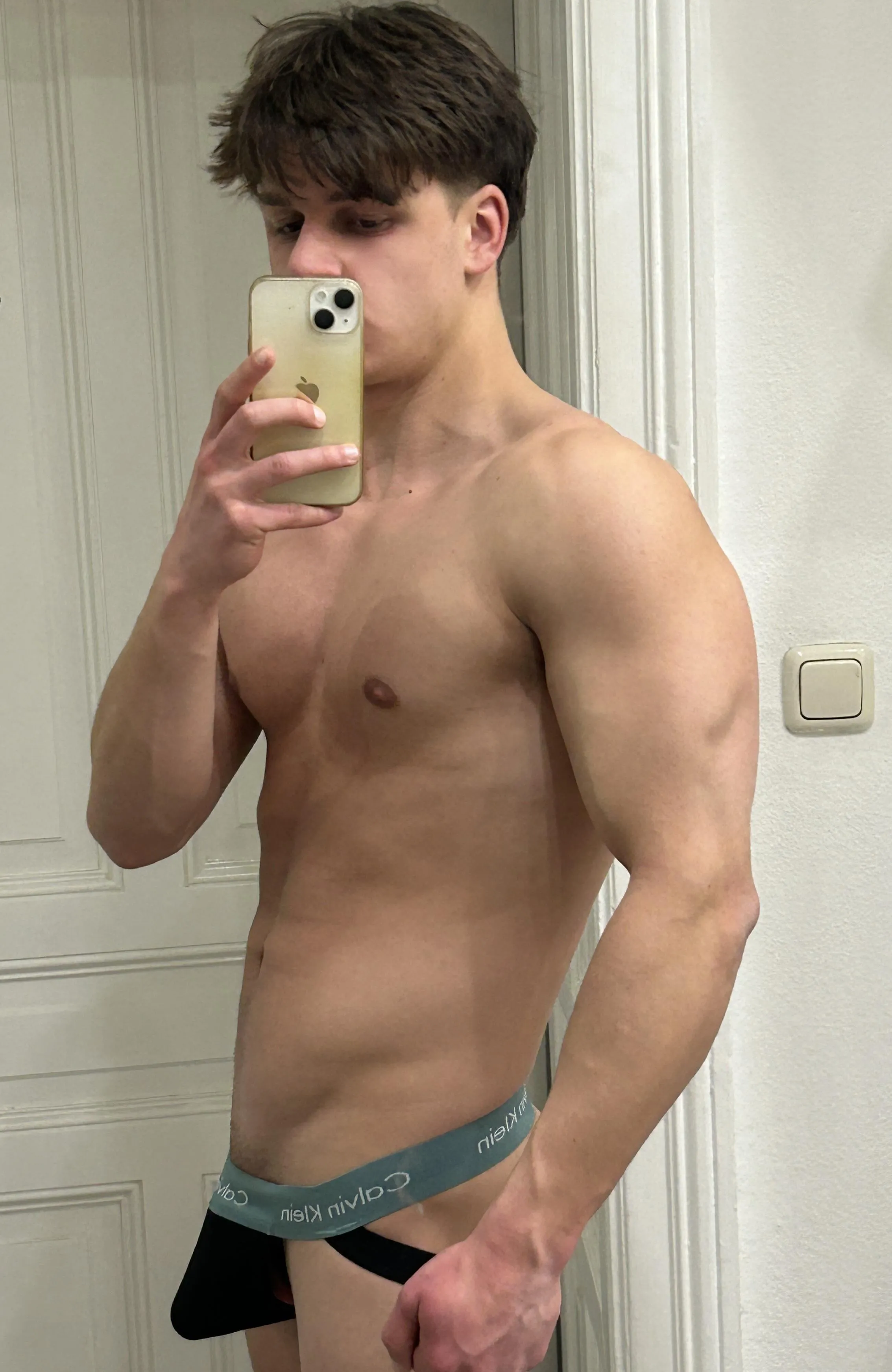 (20)Would you take my jock off?