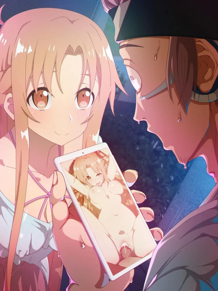 asuna showing klein how good kirito is in bed