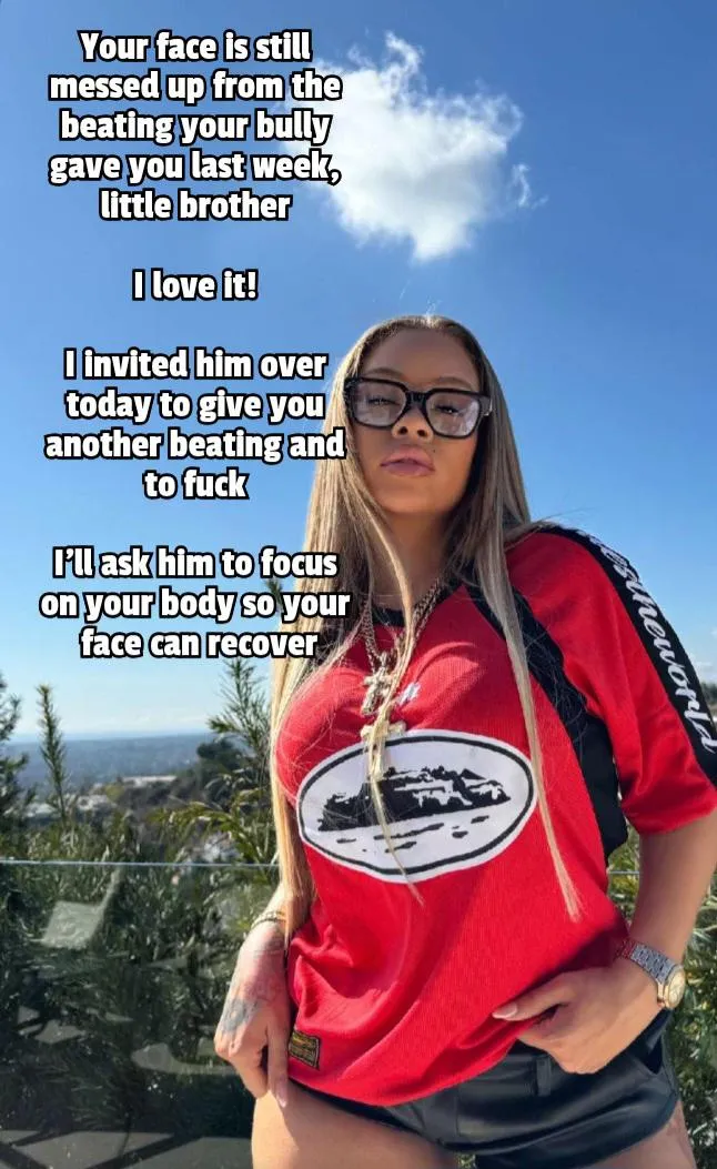 At least she's kind enough to let your face recover (captionforevr on imagefap)