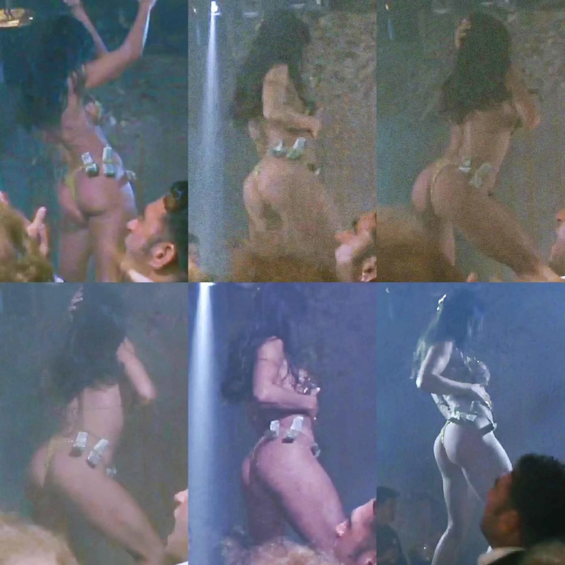 Back Shots in the Gold Bikini